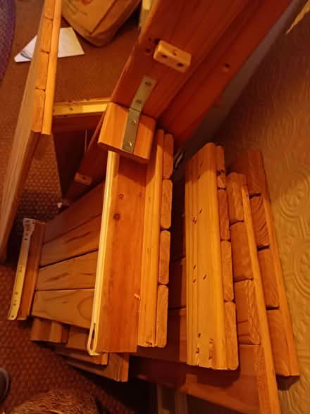 Photo of free Pieces of wooden shelving (AB25) #2