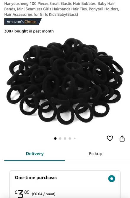 Photo of free Pack of 100 unused mini hairbands (CR2) #2