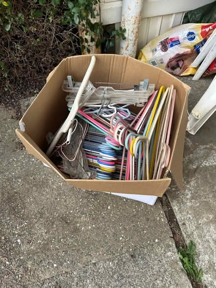 Photo of free Box of hangers (McKinleyville airport) #1