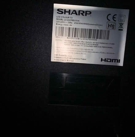Photo of free Sharp older TV (smart-ish) (GU12) #2
