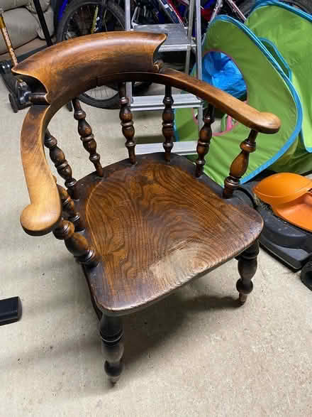 Photo of free Old fashioned wooden armchair (Southmoor OX13) #2