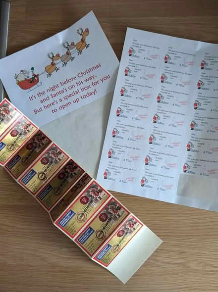 Photo of free Christmas Eve Box stickers (Carmarthen) #1