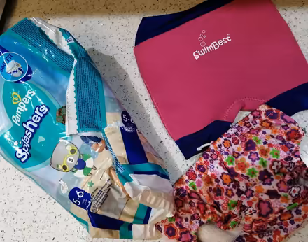 Photo of free 2 x Baby Swim Shorts & 6 x Splasher Nappies (Tyseley B11) #1