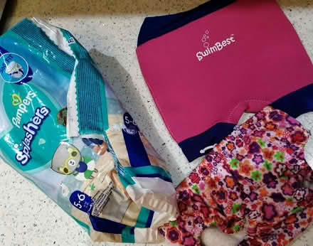 Photo of free 2 x Baby Swim Shorts & 6 x Splasher Nappies (Tyseley B11) #1