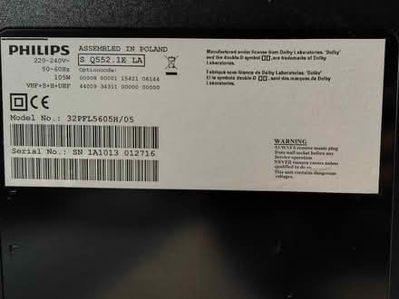 Photo of free Philips 32" LCD TV (White City, W12) #2