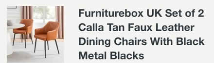 Photo of free Tan Faux Leather Dining Chairs x 2 (Layerthorpe YO31) #2
