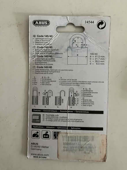 Photo of free security lock (NoHo 10012) #2