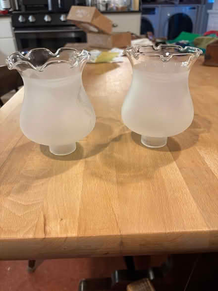 Photo of free 2 glass shades 1 5/8" fitter (Redwood City, Mt. Carmel) #1