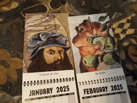 Photo of free TWO 2025 Heidi Hooper calendars (Cambridgeport, near Dana Park) #2