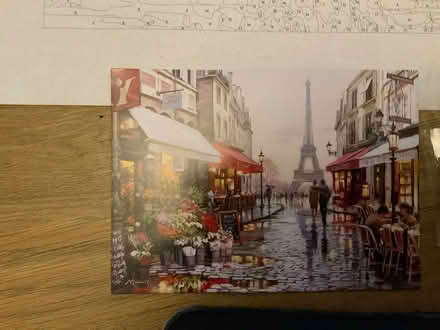 Photo of free Paint by number Paris scene on canvas (Surrey Heath GU15) #2