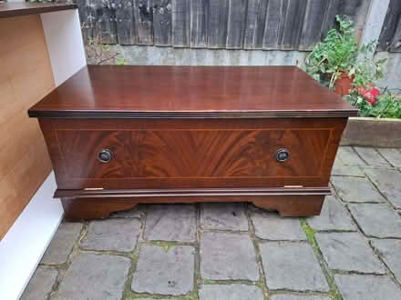 Photo of free mahogany tv bench with storage (Foots Cray DA14) #1