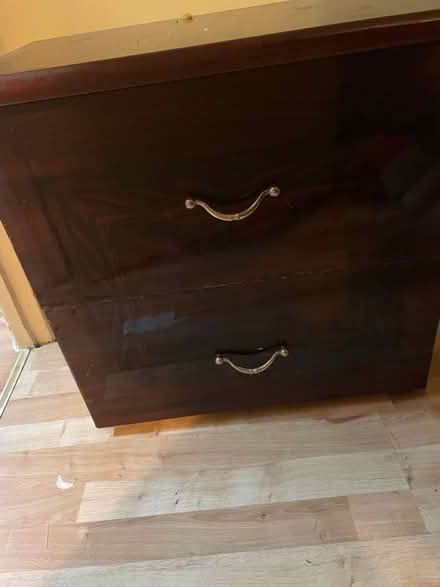 Photo of free Dark Brown solid bedside drawers (NW10 Harlesden) #3