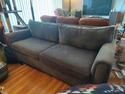 Photo of free Nice grey couch in good shape (NE outer) #1