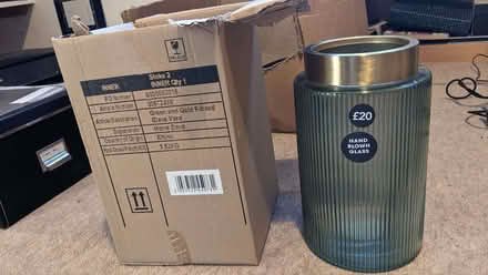 Photo of free Dunelm hand blown vase, new in box (Bourne End SL8) #1