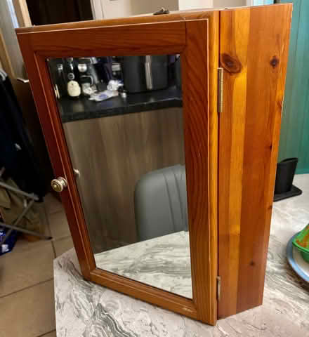 Photo of free Corner pine bathroom cabinet (Letchworth SG6) #1