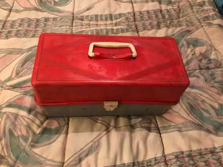 Photo of free Old Fishing tackle box & contents (Elkstone GL53) #2