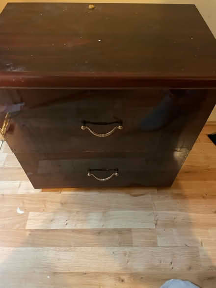 Photo of free Dark Brown solid bedside drawers (NW10 Harlesden) #2