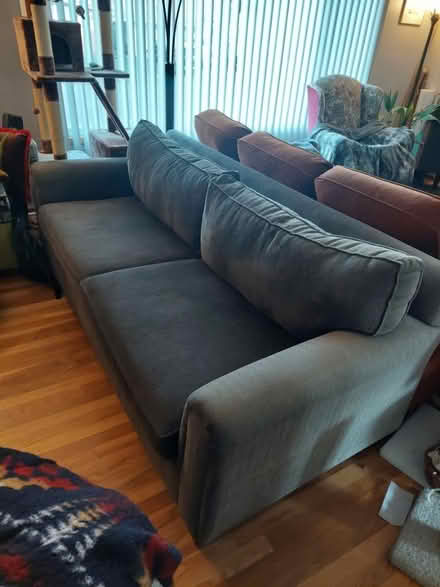 Photo of free Nice grey couch in good shape (NE outer) #2