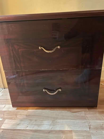Photo of free Dark Brown solid bedside drawers (NW10 Harlesden) #1