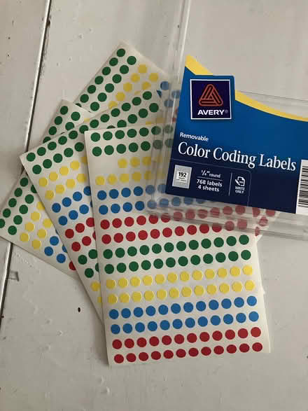 Photo of free color coding dots (NoHo 10012) #1