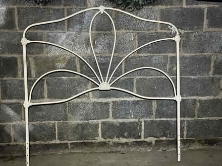Photo of free Metal headboard (Bernardsville) #1