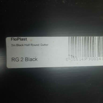Photo of free 2m Black Half Round Gutter (Cricklewood NW2) #1