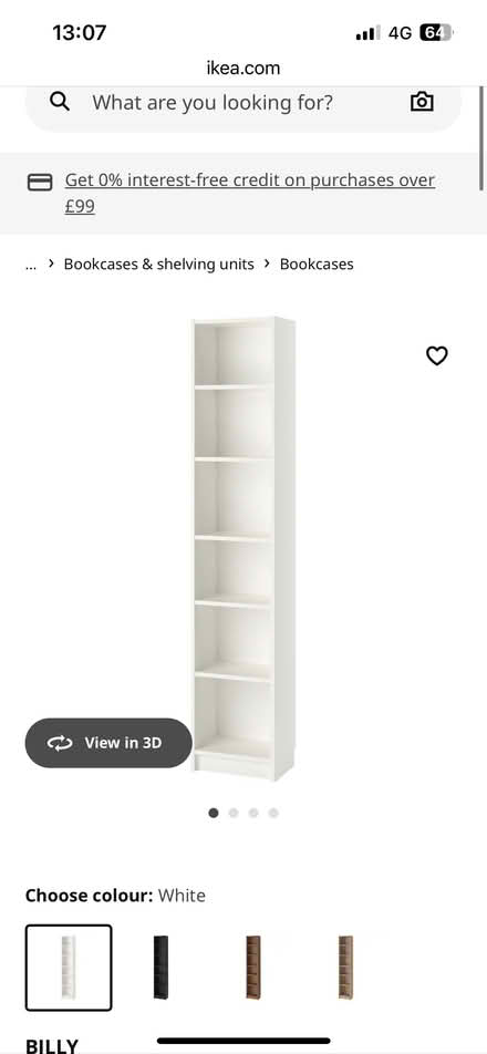 Photo of free Ikea Billy bookcase white (N1) #1