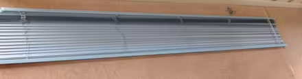 Photo of free Large blue venetian blind including fixings (Woolstone MK15) #2