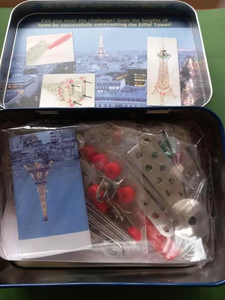 Photo of free Small Eiffel Tower tin (Wrenbury nr Nantwich) #2