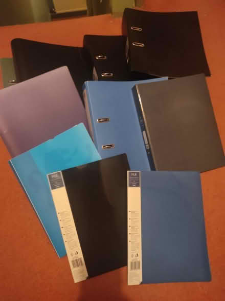 Photo of free A4 ring binders and plastic wallets (Hebden Bridge HX7) #1