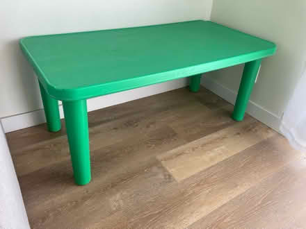 Photo of free Green plastic kids table (East Hollywood) #2