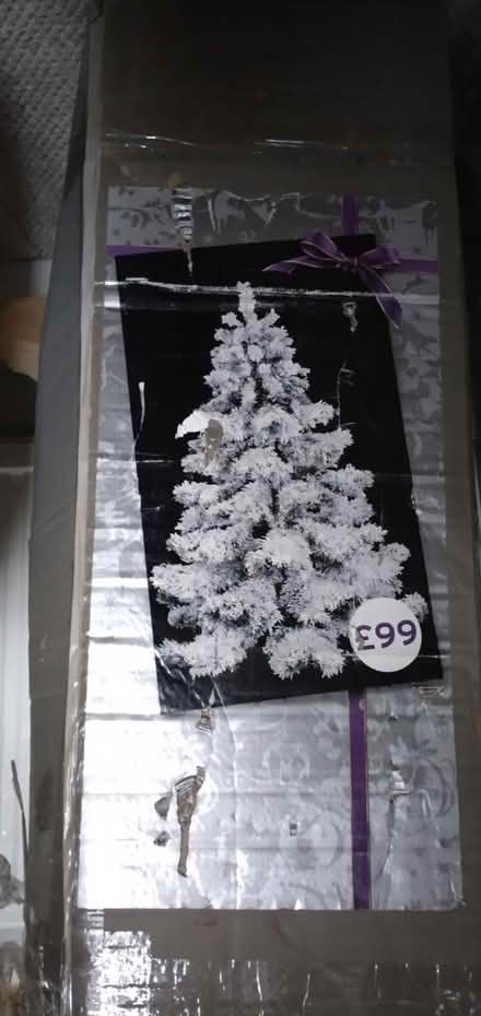 Photo of free 6ft snowy tree (Stanway CO3) #1
