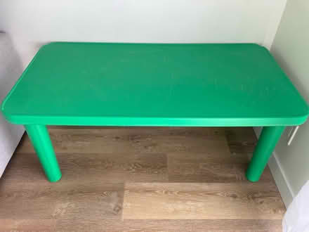 Photo of free Green plastic kids table (East Hollywood) #1