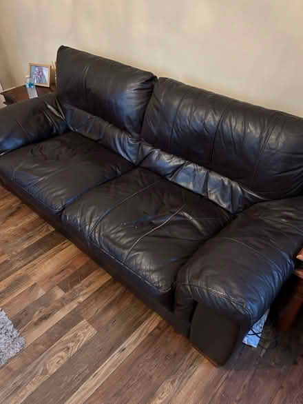 Photo of free Three piece suite and foot rest (Crosby L23) #1