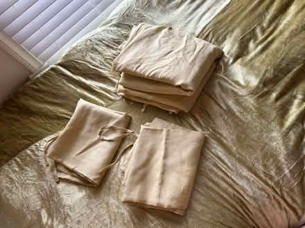 Photo of free IKEA King linen duvet + 2 shams (Highland Park/Eagle Rock) #1