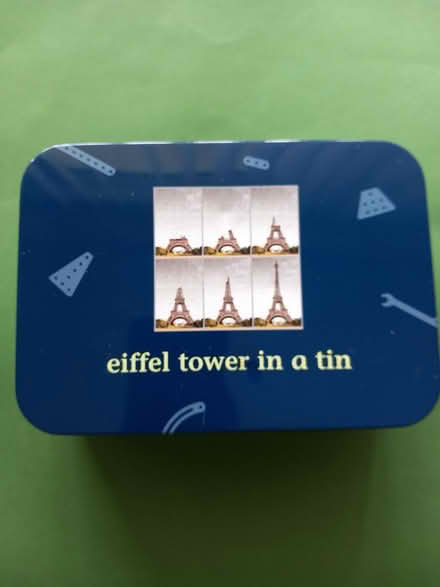 Photo of free Small Eiffel Tower tin (Wrenbury nr Nantwich) #1