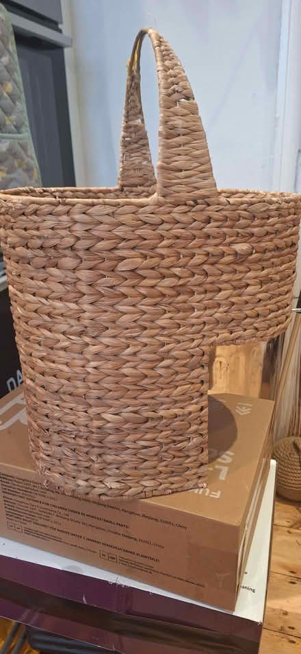 Photo of free Wicker stair basket (Streatham SW16) #1