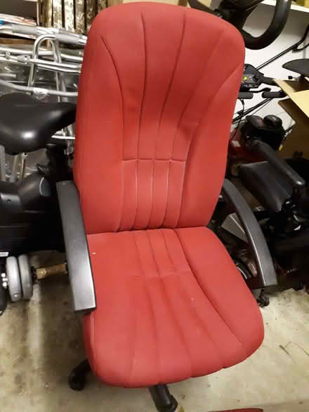 Photo of free Red swivel desk chair (Tetbury GL8) #1