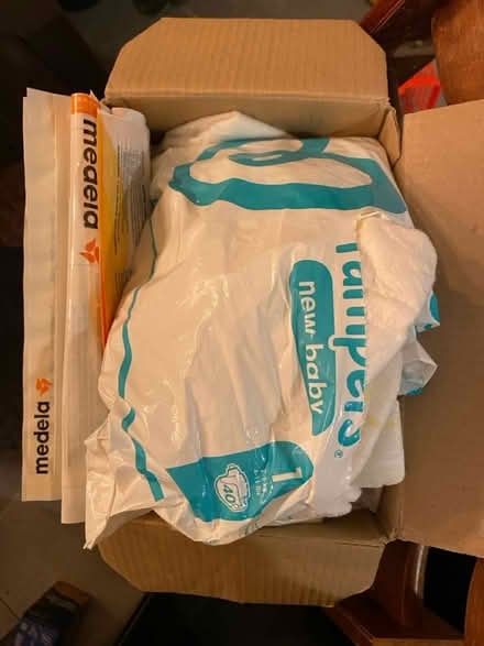 Photo of free Size 1 Nappies, sterilsier bags (Ely CB6) #1