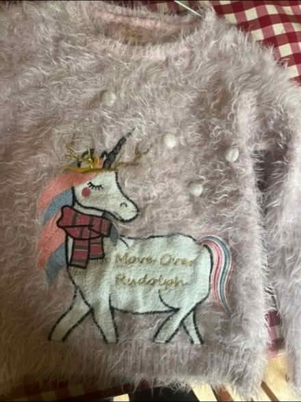 Photo of free Girls Christmas Jumper age 7-8 (Emscote Mill CV34) #1