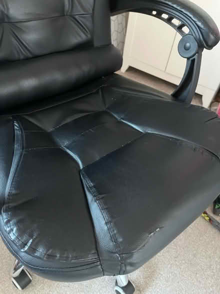 Photo of free Faux leather office chair (Craigour EH17) #3