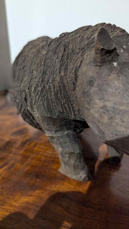 Photo of free Wooden rhino (King George's Park: SW18 4) #4
