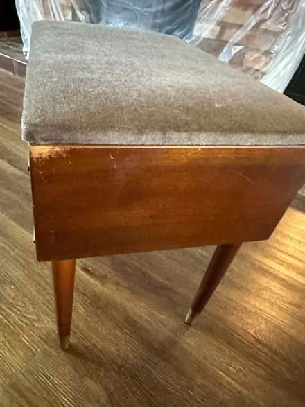 Photo of free Vintage sewing box stool (Burton green) #3