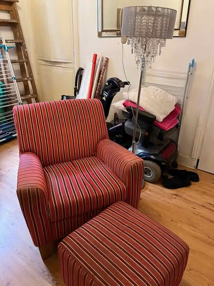 Photo of free Chair and stool . Good condition (Morecambe LA4) #1