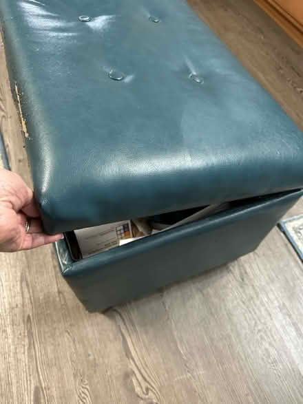 Photo of free Bench storage ottoman (Monrovia - off Bartholows Road) #2