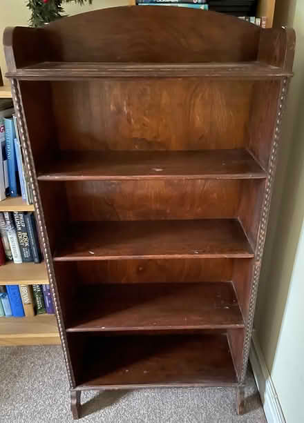 Photo of free Dark wood bookcase (Parkgate) #1