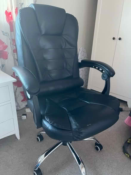 Photo of free Faux leather office chair (Craigour EH17) #1