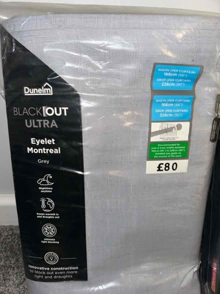 Photo of free Pink & Grey Blackout Curtains (Romford RM1) #2