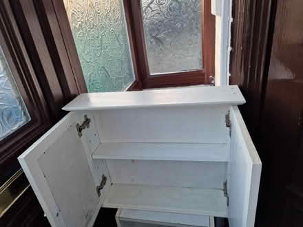 Photo of free Wall hanging bathroom cabinet mirrored white (Broughton Park M8) #2