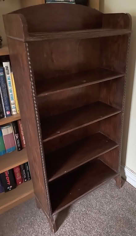 Photo of free Dark wood bookcase (Parkgate) #2